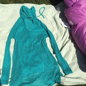 PrAna swimsuit cover up hoodie